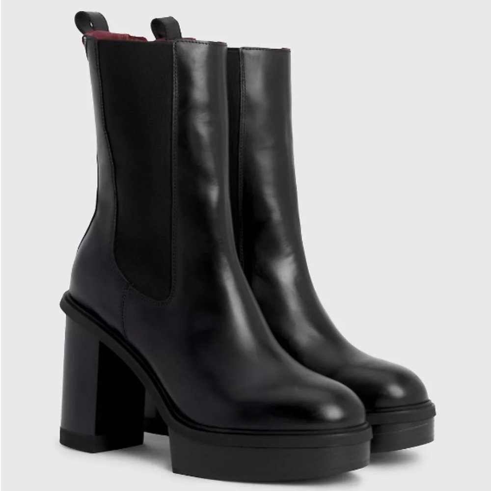 Tommy Hilfiger PLATFORM LEATHER CHELSEA BOOTIE